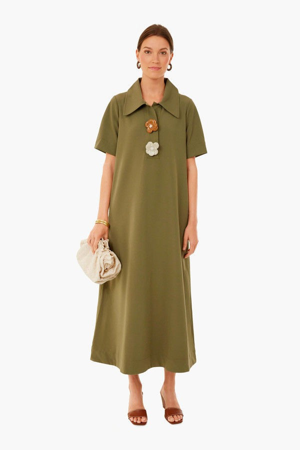 Olive Green Scout Maxi Dress | Tuckernuck (US)