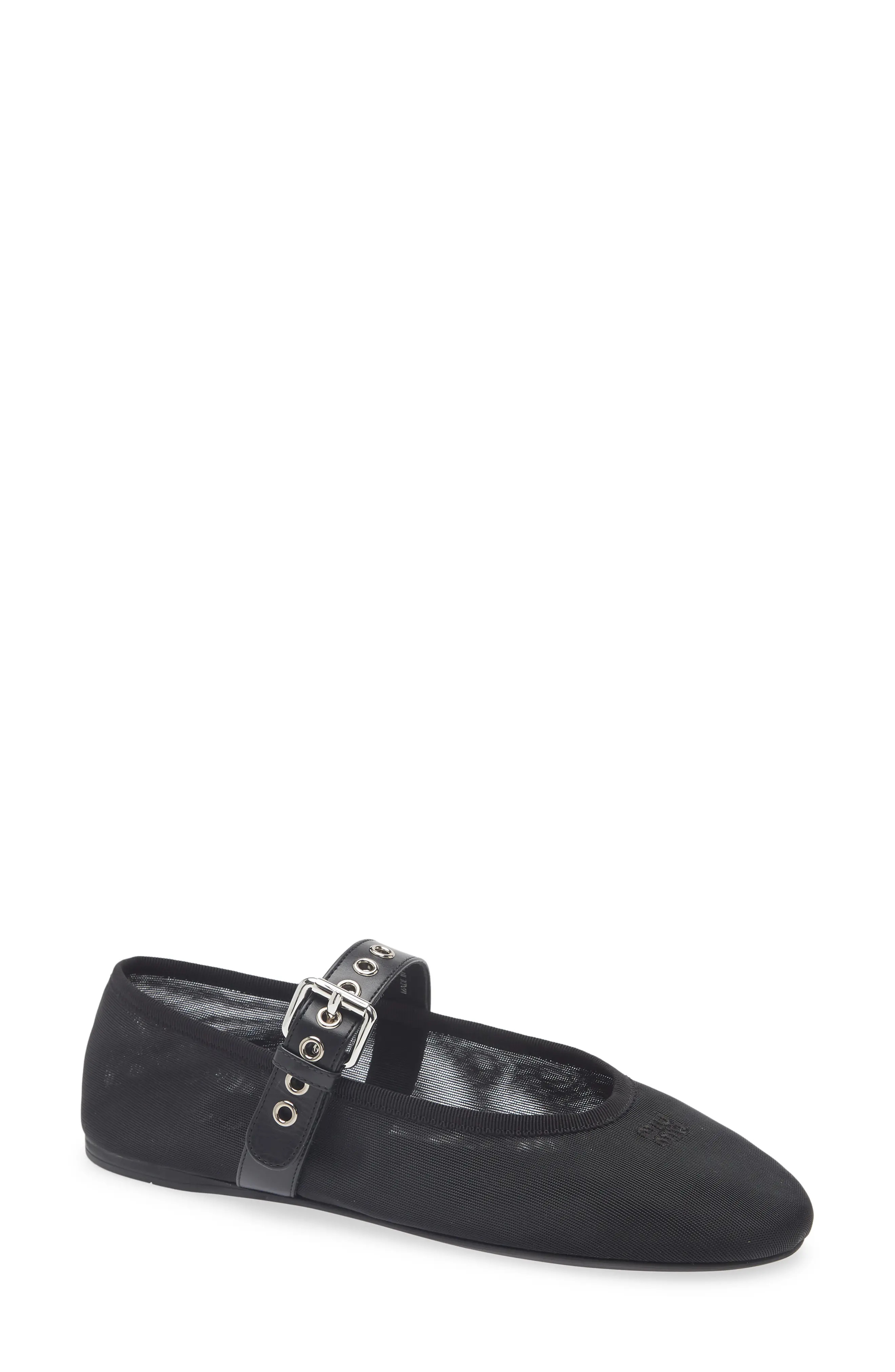 Miu Miu Mary Jane Ballet Flat (Women) | Nordstrom | Nordstrom