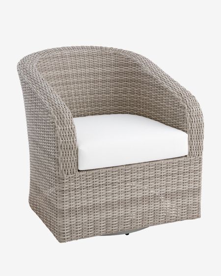 Highly rated, pretty gray wicker outdoor chair that swivels 👏
#outdoor #patio #chair #spring #summer #patiofurniture

#LTKfamily #LTKSeasonal #LTKhome
