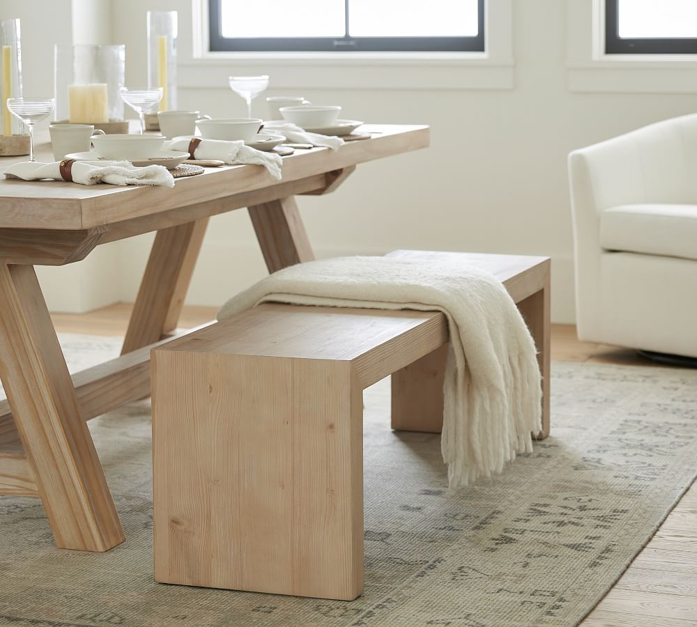 Folsom Dining Bench | Pottery Barn (US)