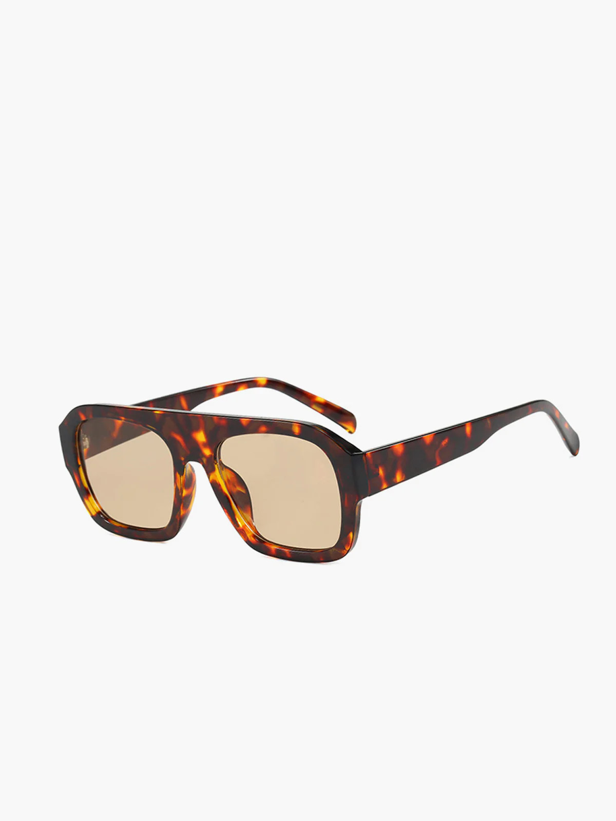 Leopard Printed Square Sunglasses | Commense