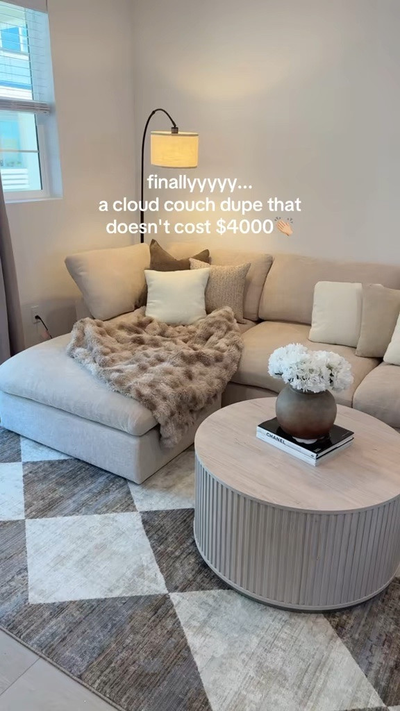 perfect cloud couch dupe☁️ 

this Wayfair cloud couch is giving luxury living room aesthetic on a budget and I’m OBSESSED🤩

the oversized cushions, deep seats, and cozy modern vibe make it the ultimate comfy couch for movie nights, mom life, and everyday lounging✨

if you’ve been searching for an affordable cloud couch, neutral living room inspo, or a cloud couch dupe… this is it 🤌🏻

#cloudcouch #cloudcouchdupe 
#cloudcouchdupes #livingroom #neutralaesthetic

Cloud couch dupe, affordable cloud couch, living room decor, neutral living room, cloud couch sectional, comfy couch

#LTKU #LTKHome #LTKSaleAlert