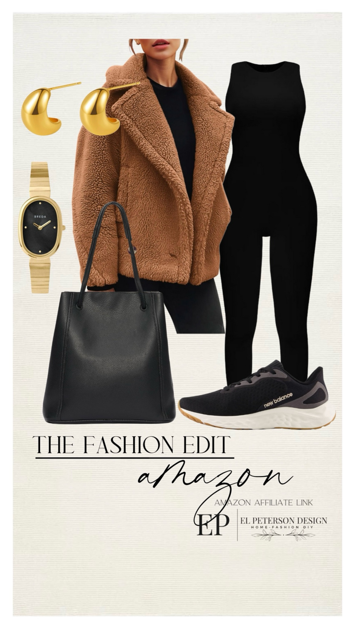 Jumpsuit
Jacket
Watch
Purse
Sneakers 
Earrings 

#LTKStyleTip