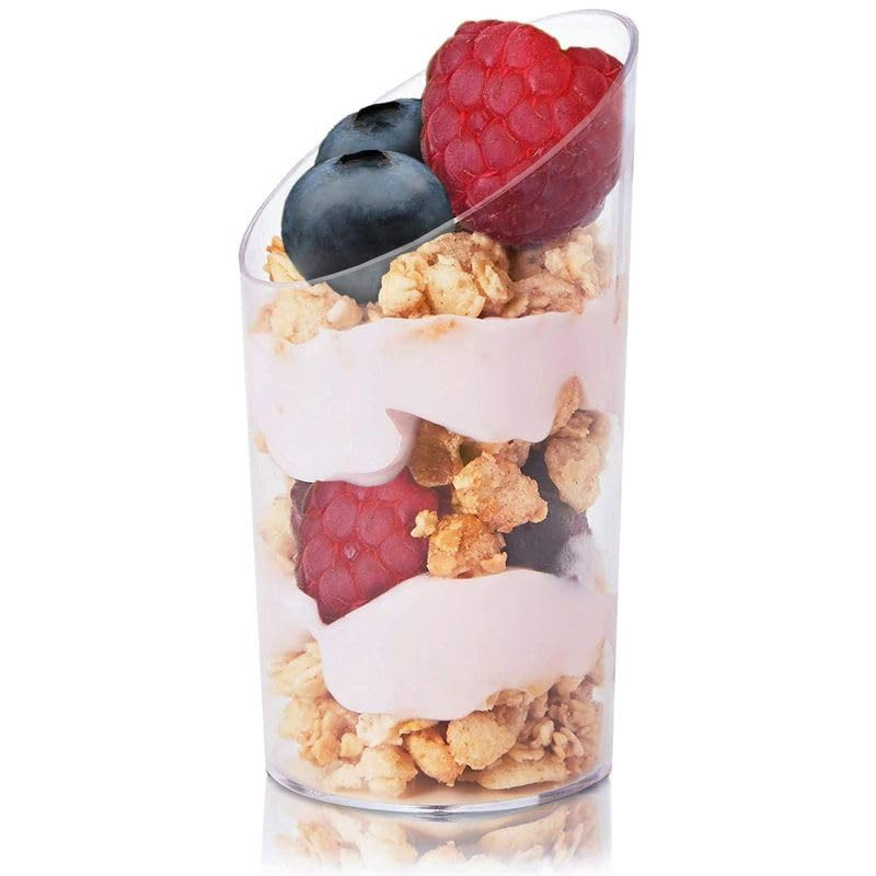 Juvale 50-Pack Plastic Dessert Cups, Mini Appetizer Cups for Parties, Weddings, and Anniversaries... | Amazon (US)