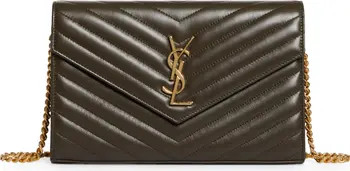 Matelassé Leather Wallet on a Chain | Nordstrom