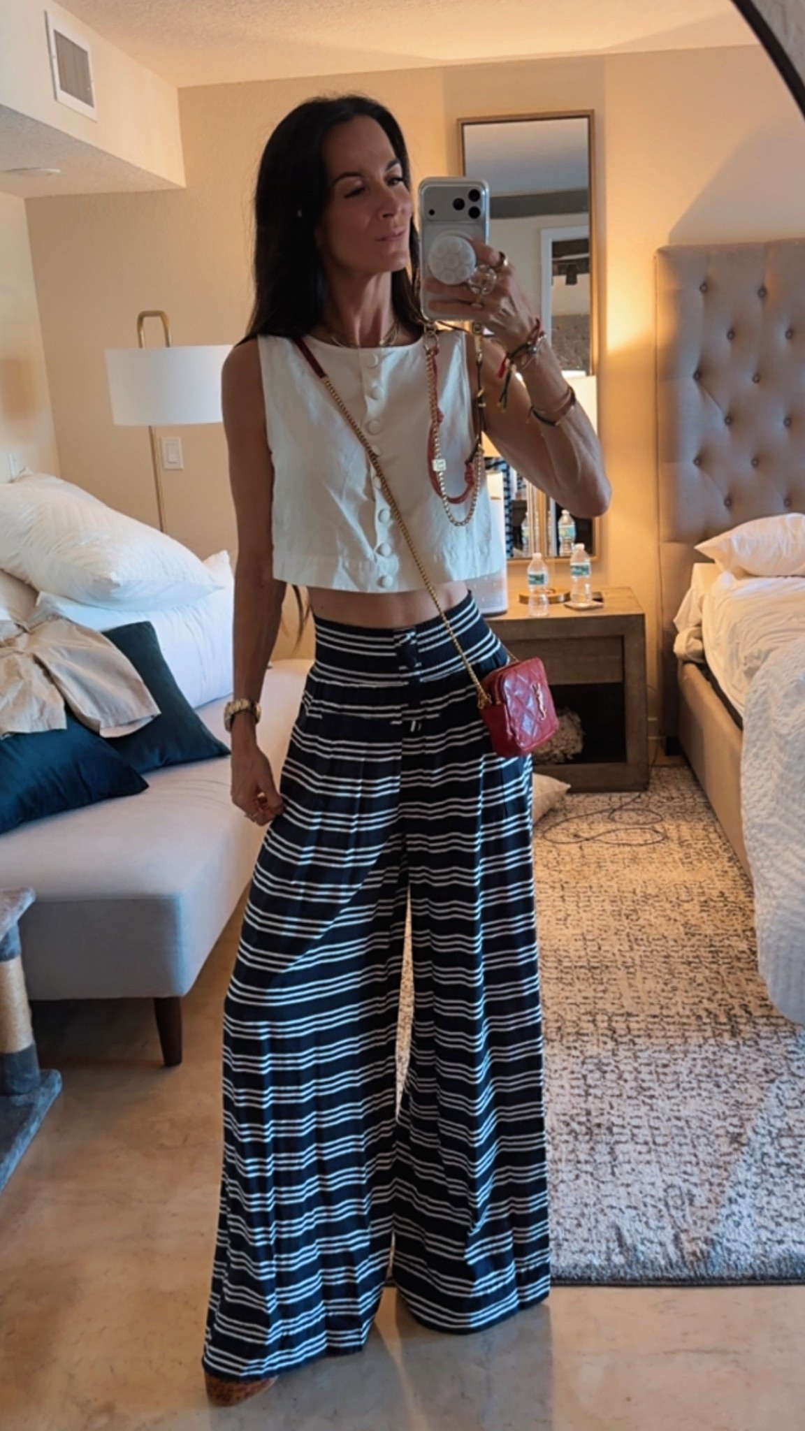 Friday night energy… but make it effortless ✨

This look is giving casual meets chic — and honestly, that balance isn’t about what you wear, it’s the mindset you bring with you 💋

Crisp crop, flowy stripes, and the perfect statement platforms to elevate it all (literally). Add a little gold, a pop of red, and just enough sass… and suddenly it’s a night to remember.

Because the best outfits? They don’t just look good… they feel like you walked in owning the room 💅

Wearing XS

#NicoleColeeStyle #OOTNStyle #SpringOutfits #ChicStyle #ElevatedCasual



#LTKgrwm #LTKdayinmylife #LTKootd