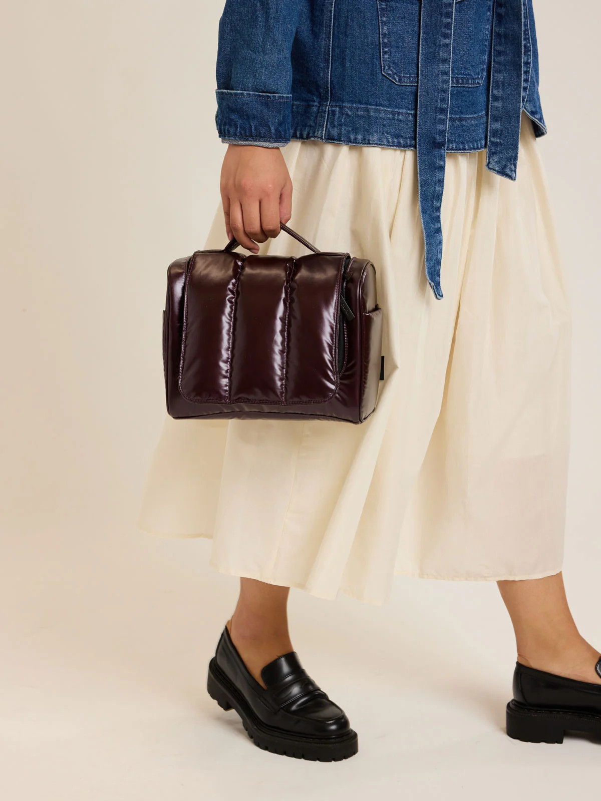 Luka Hanging Toiletry Bag in Glazed Dark Cherry | CALPAK