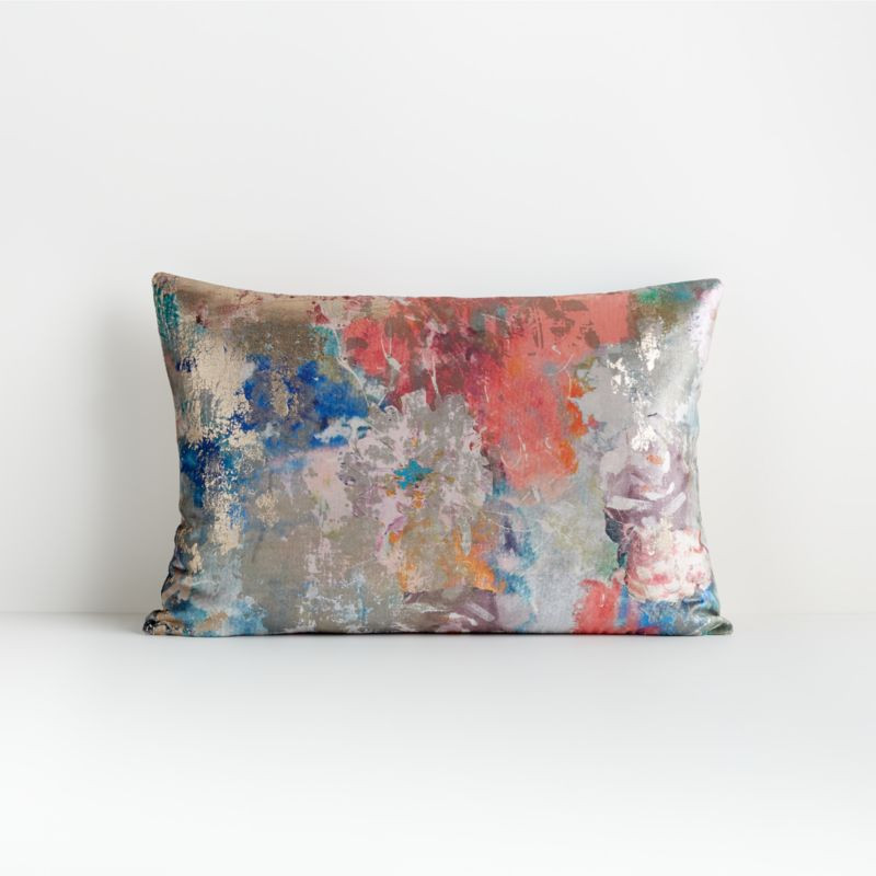 Lolita 22"x15" Multicolored Pillow | Crate and Barrel | Crate & Barrel