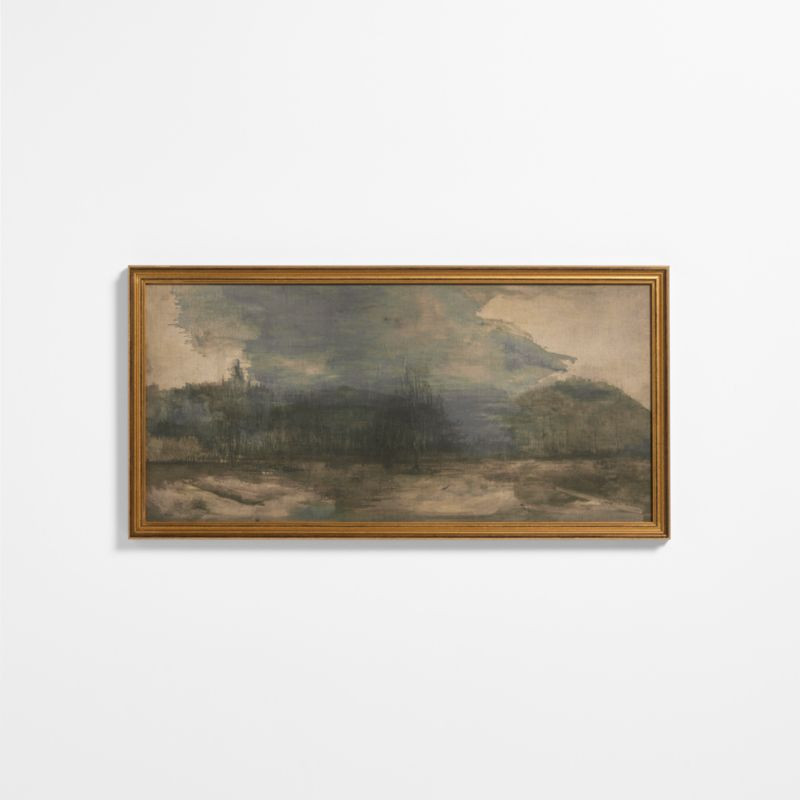 "Intermezzo" by Lillian Winkler 40"x20" Framed Wall Art Print + Reviews | Crate & Barrel | Crate & Barrel