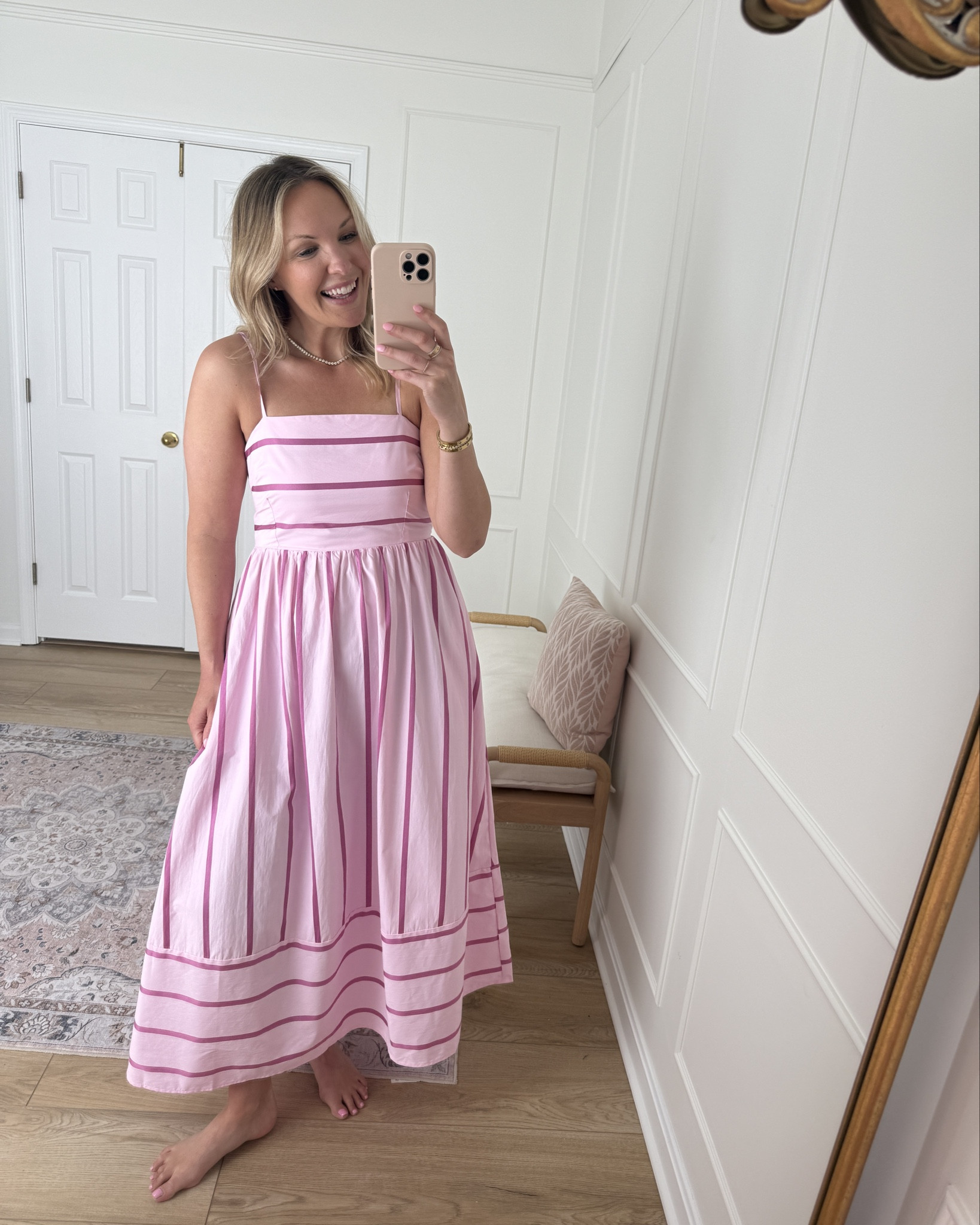 Love the colors on this! Summer maxi - wearing a med 