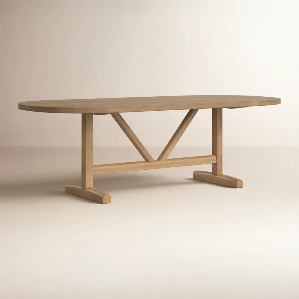 Rune Oval Solid Wood Dining Table | Wayfair North America