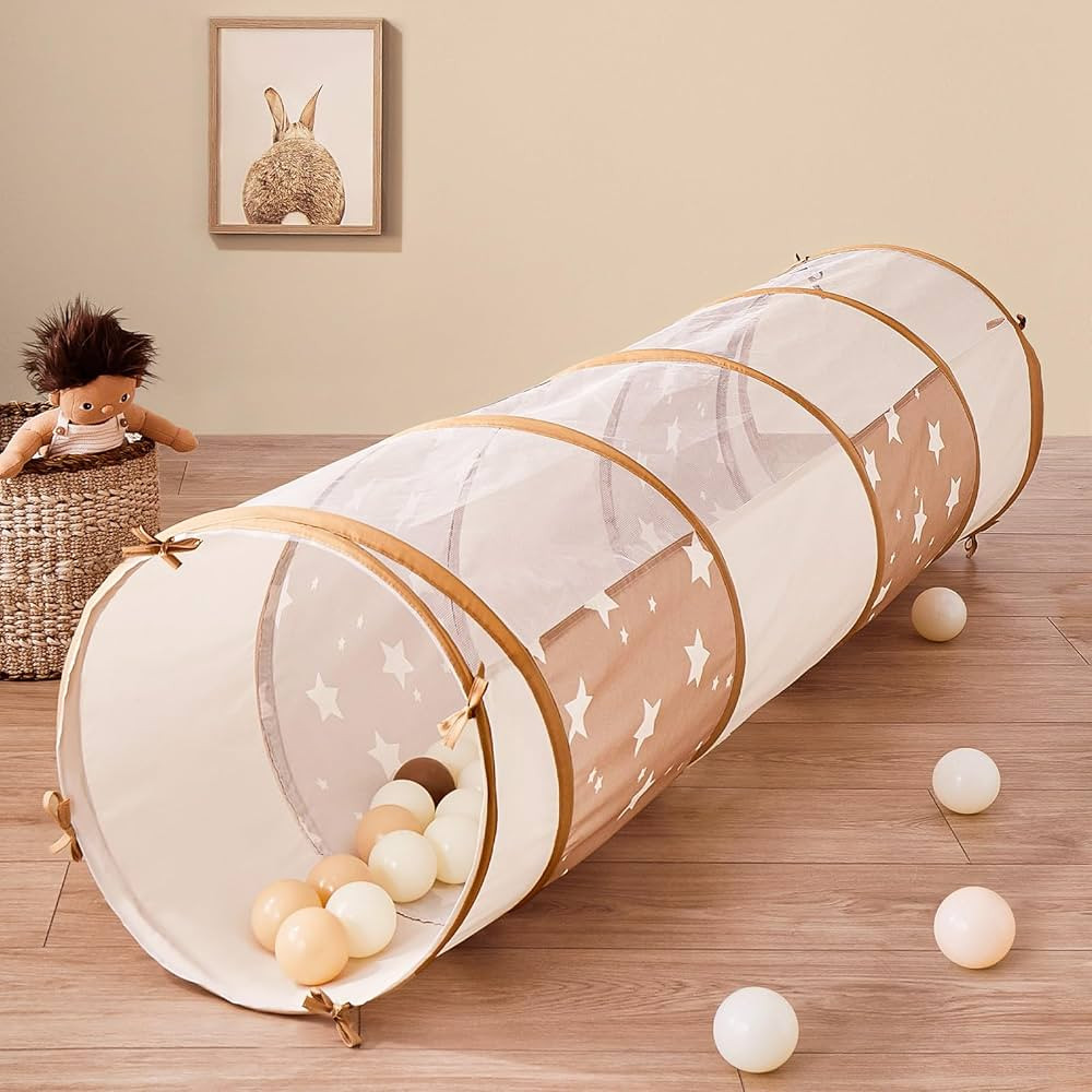 Tiny Land Tunnel Toys for Toddlers, 69" x 18" Baby Tunnel Crawl Indoor, Play Tunnel for Kids to C... | Amazon (US)