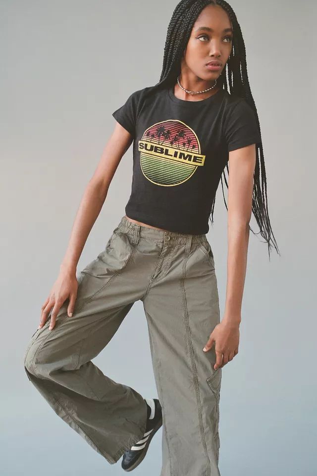 Sublime Palm Trees Baby Tee | Urban Outfitters (US and RoW)