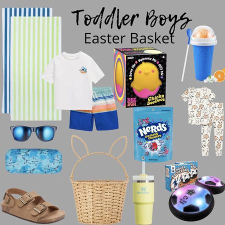 Easter basket ideas for toddler boys, Easter baskets, kids spring style, board shorts, vacation style, spring break style, Easter, Easter basket gift guide for boys  

#LTKfindsunder50 #LTKsalealert #LTKkids