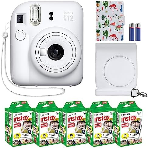 Fujifilm Instax Mini 12 Instant Camera + MiniMate Accessory Bundle & Compatible Custom Case + Fuj... | Amazon (US)