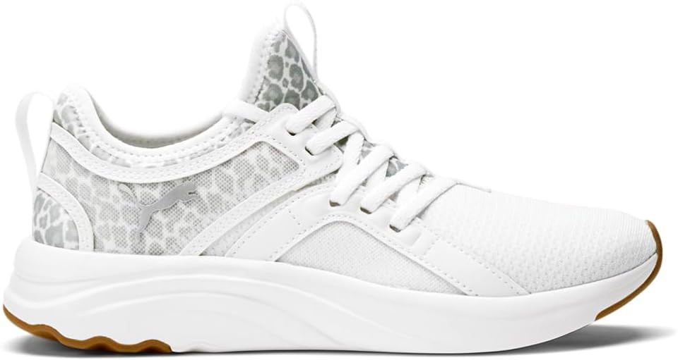 PUMA Womens Softride Sophia Wild Print Running Sneakers Shoes - White - Size 9.5 M | Amazon (US)