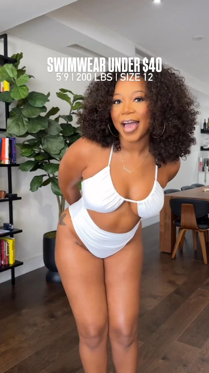 I AM 5'9 200 LBS WEARING and I wear a large in bathing suits!
 

 #LTKStyleTip #LTKSwim