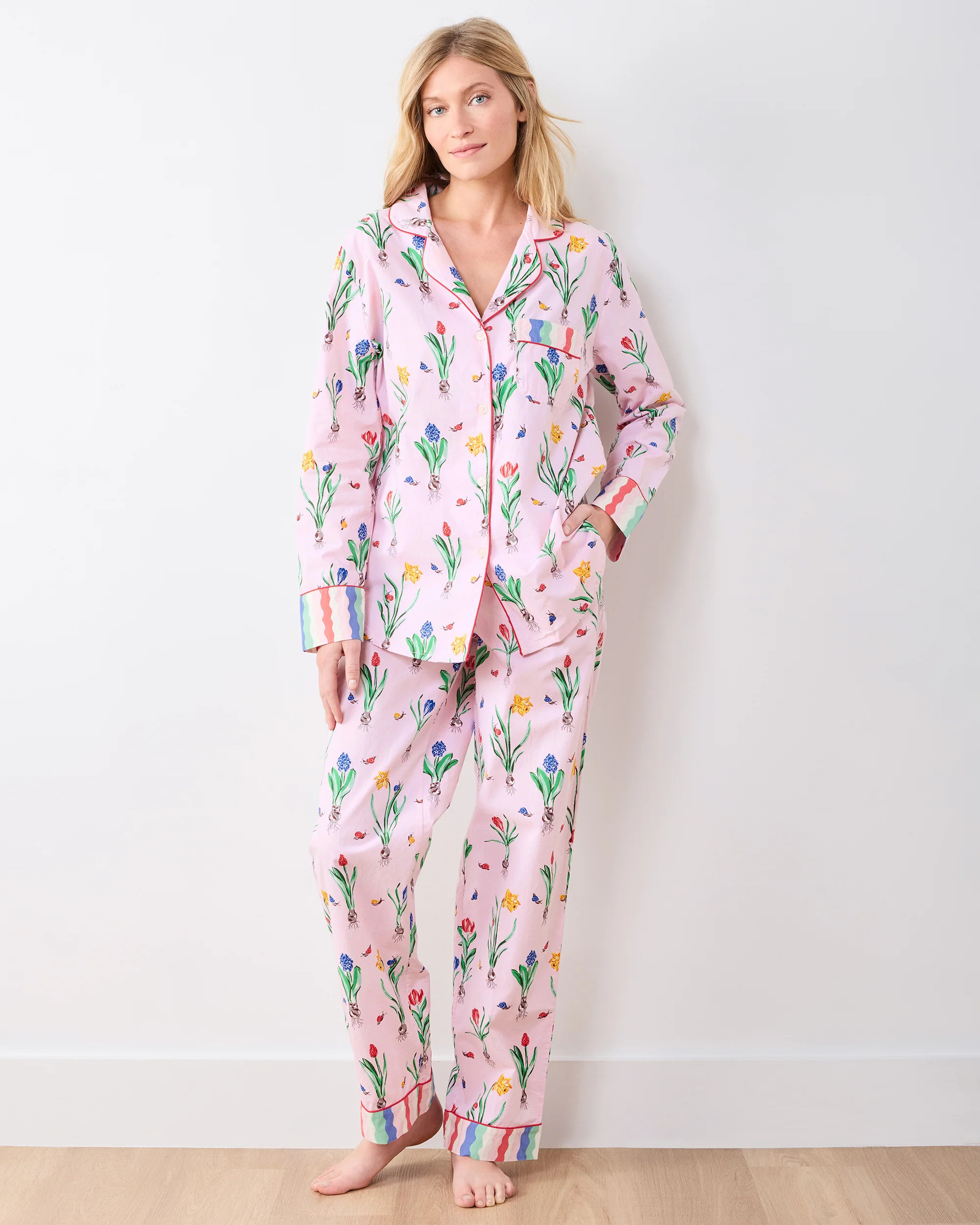 Tulip Trail - Long PJ Set - Blush | Printfresh