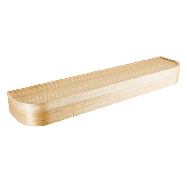 Wooden Wall Ledge with Hidden Hooks, 24x5 | At Home