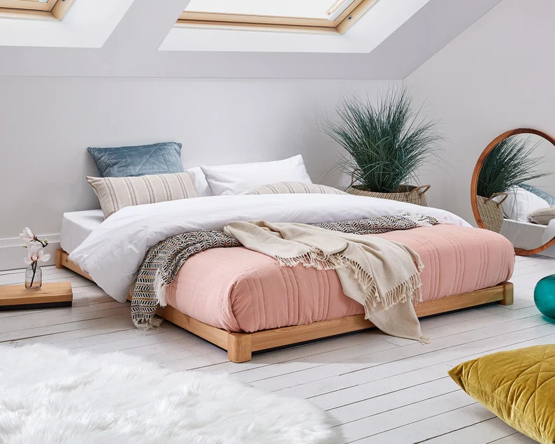 Low Loft Wooden Bed Frame by Get Laid Beds | Etsy (US)