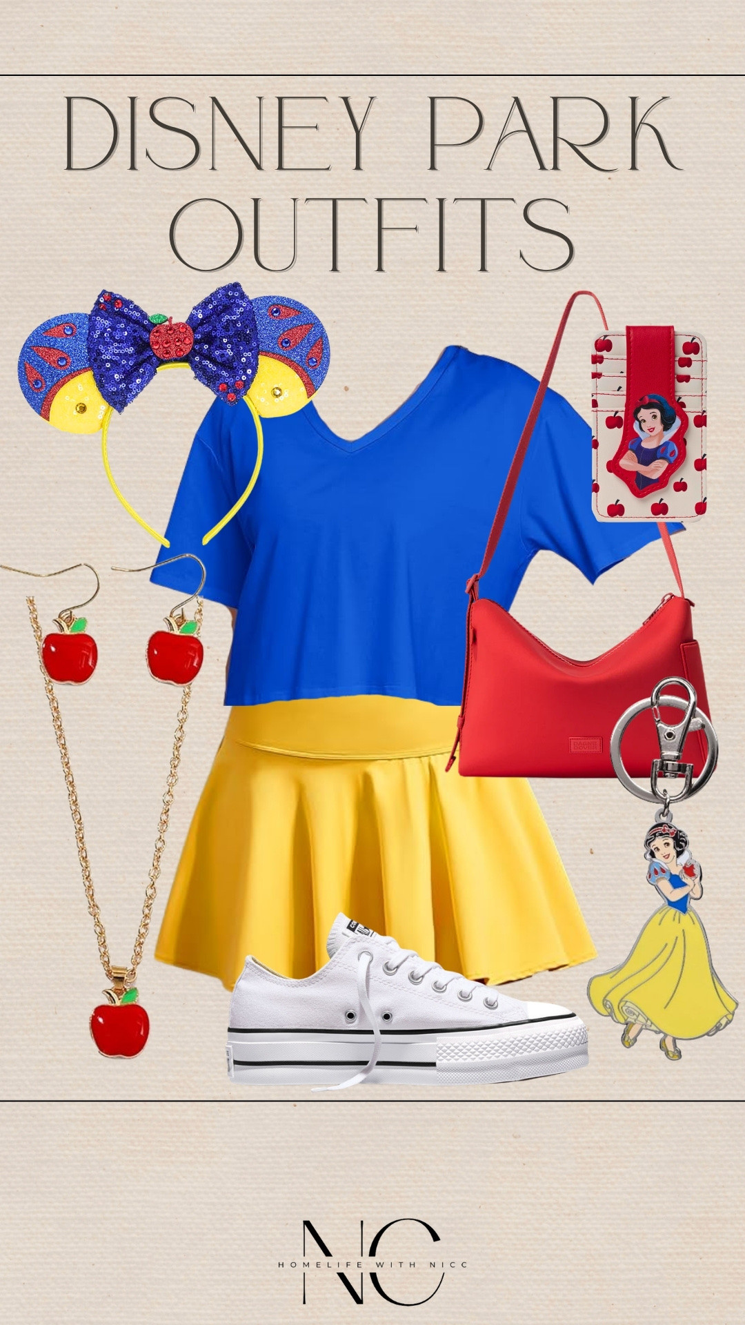 Dress like Snow White on your next Disney trip!! Here is some outfit inspo for your next Disney vacation! Styled with my favorite Dagne Dover bags! ❤️🥰💙

#LTKgrwm #LTKTravel #LTKmomlife