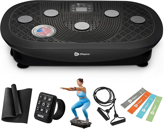 Lifepro 4D Vibration Plate Exercise Machine — Triple Motor, 7 Presets, 60 Speeds Rumblex Plus/P... | Amazon (US)