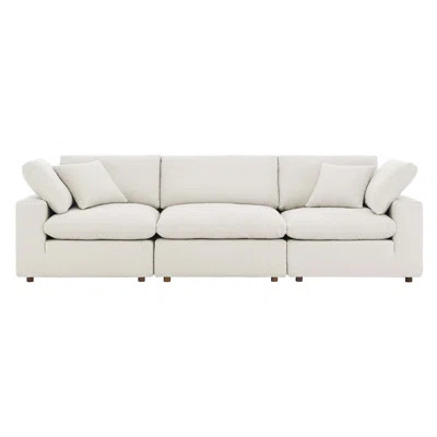 Modway Commix Down Filled Overstuffed Boucle Fabric 3-Seater Sofa | Wayfair Professional