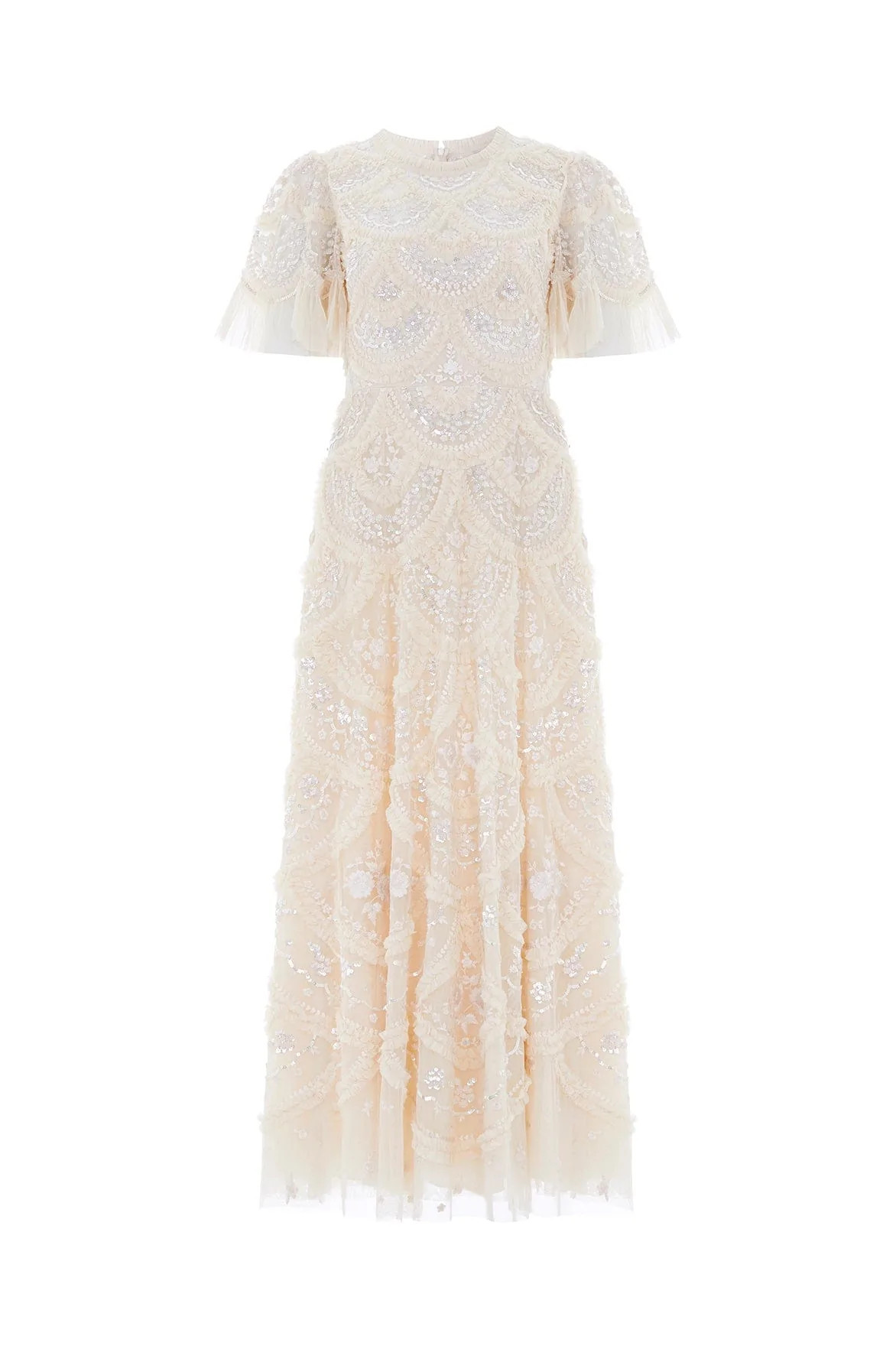 Carmen Ruffle Ankle Gown | Needle & Thread