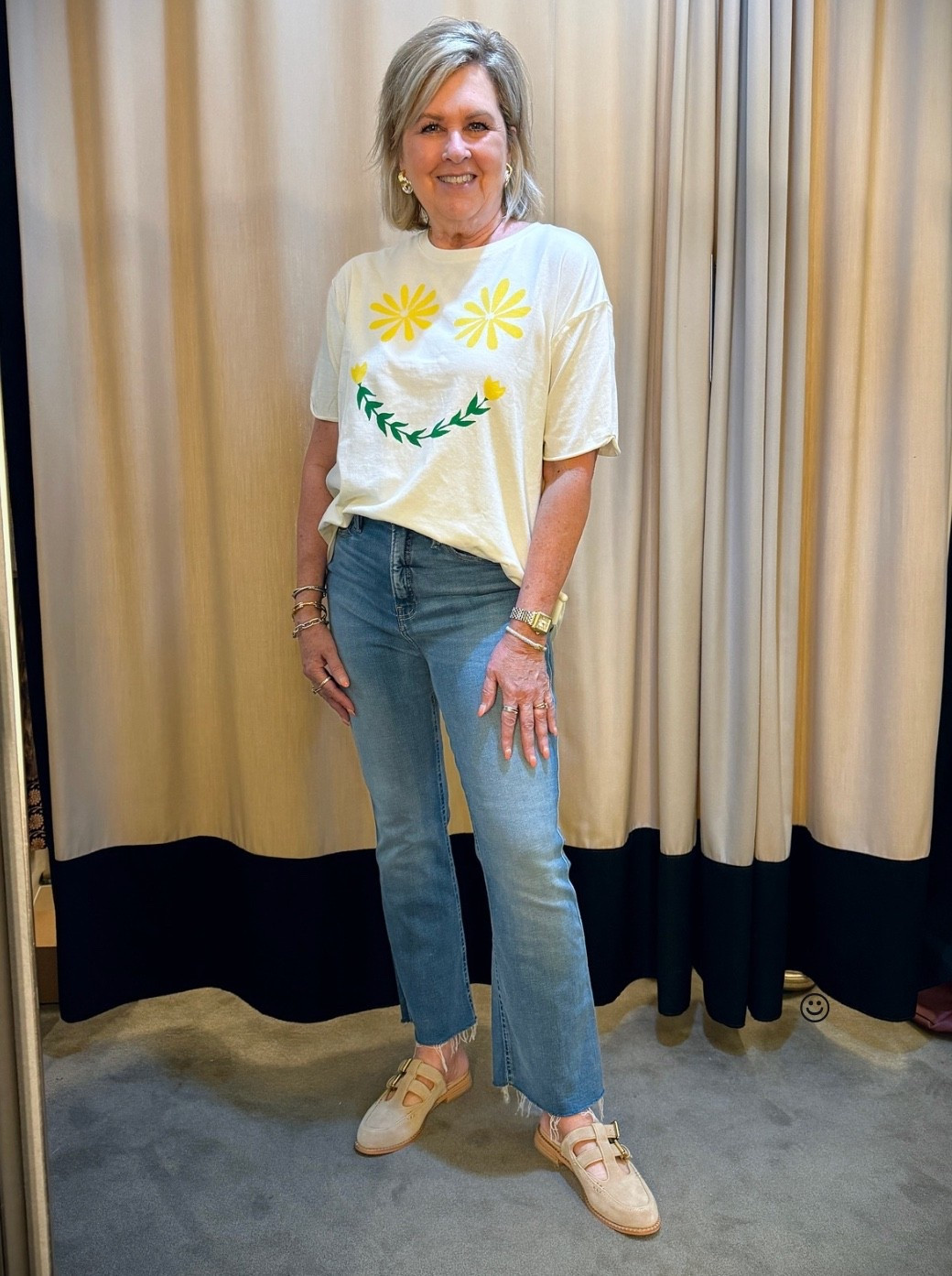 A fun everyday outfit for Summer! I just love a good pair of denim and a graphic tee. You could also add a fun bag and swap out the mules for sandals or sneakers. Tee XS | Jeans size 8

#LTKSaleAlert #LTKSeasonal #LTKStyleTip