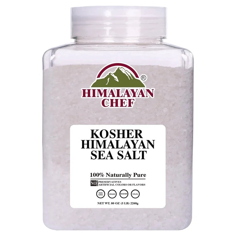 Himalayan Chef Kosher Sea Salt – Full Flavor, No Additives, unrefined and Less Sodium - Natural... | Walmart (US)