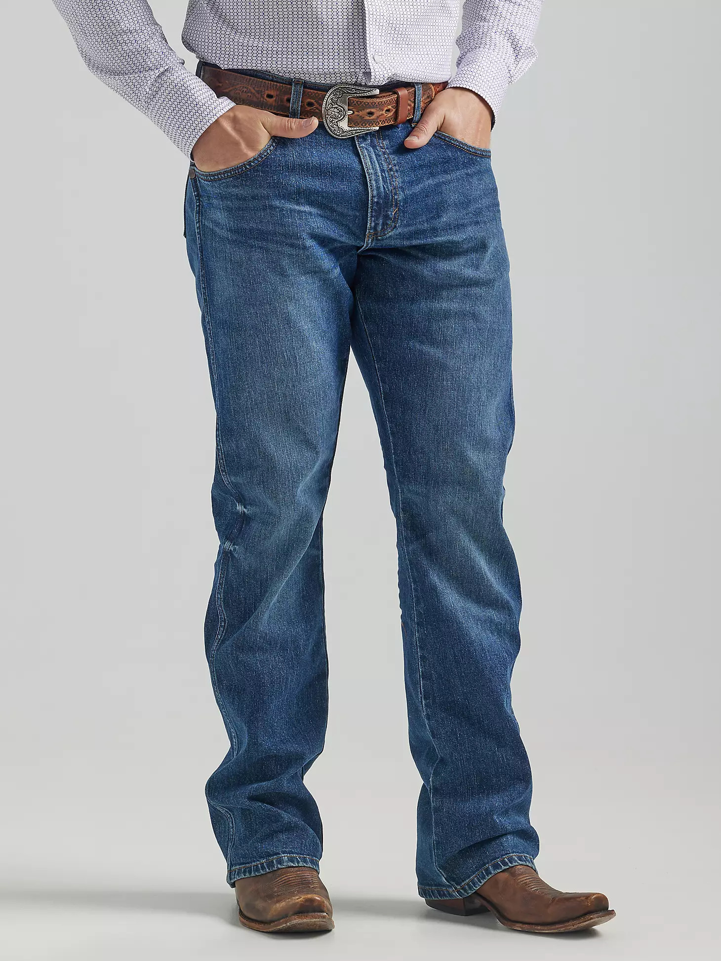 The Wrangler Retro® Premium Jean: Men's Slim Boot in Wild West | Wrangler
