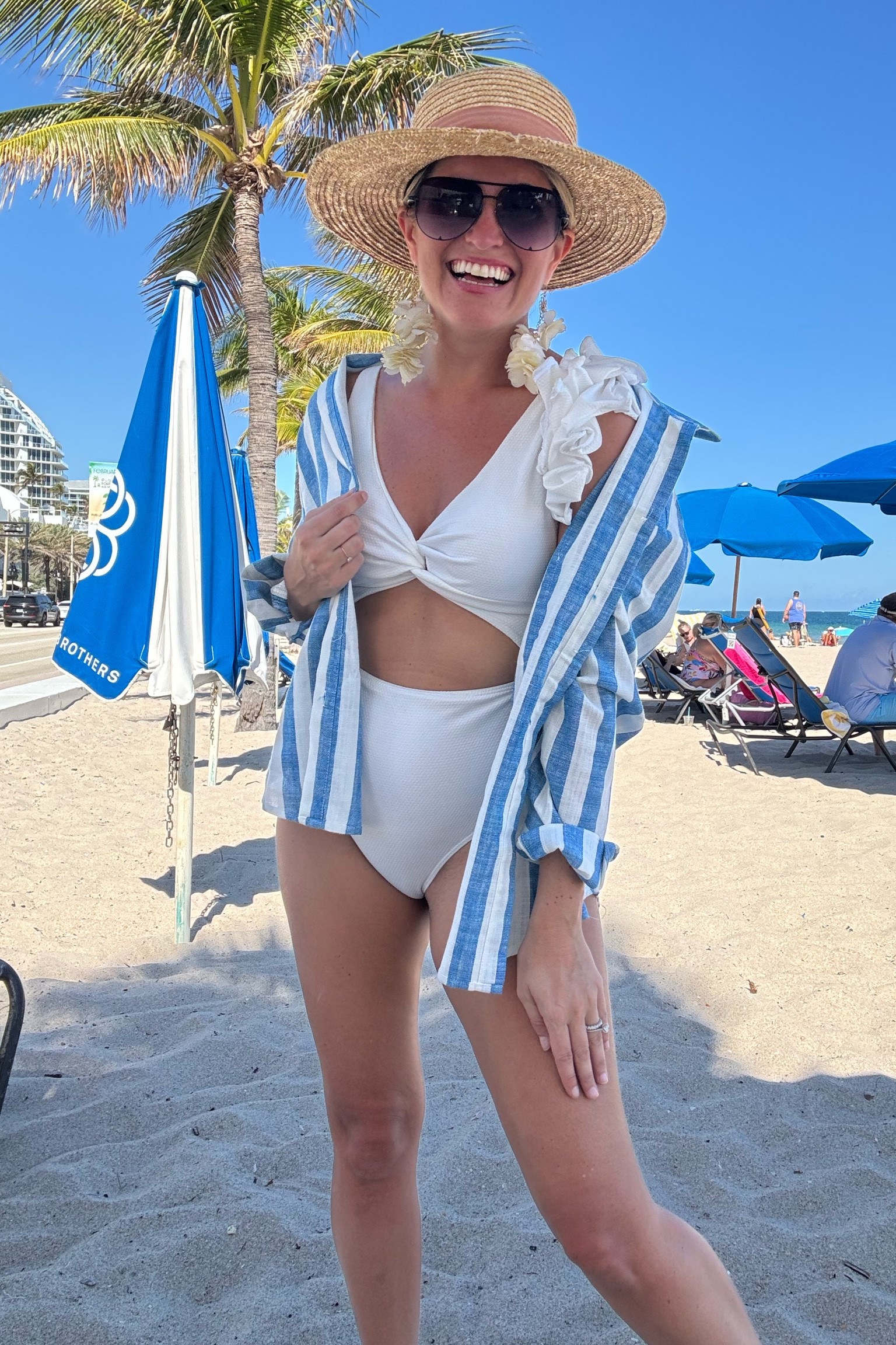 Swim  You’ll LOVE🌴🐚☀️  the BEST vacation outfits & put them in one easy list for you! These are the best of the best, I cannot believe they’re Amazon👌
🌴$10 Bags, Sunnies & Accesories 
🐚$20 Swim, Comfy Seamless Bras, Travel Set, Shorts tops, My fav bronze & more
🫶$30 Dresses & Skirts you’ll love! 
The seamless bras & Vacay outfits are Perfection! 

✨SIZING✨ I’m a size small in all bathing suits, dresses, shorts, tops pictured. All run TTS!
.
Swimwear, resortwear, Amazon must have, Amazon deals, Amazon bathing suits, Amazon swimwear, Amazon sarongs, Amazon coverups, beach coverups, sandals, Amazon coverups, Amazon shots, Amazon white shorts, white shores, Amazon striped top, striped blue top, beach bag, beach hat, bronze oil, skincare, beach bag, cross body bag, Amazon dresses, vacation dress, swimsuit, sunglasses, travel outfit, travel set 2 piece set, Amazon two piece set 

#LTKTravel #LTKSaleAlert #LTKSwim