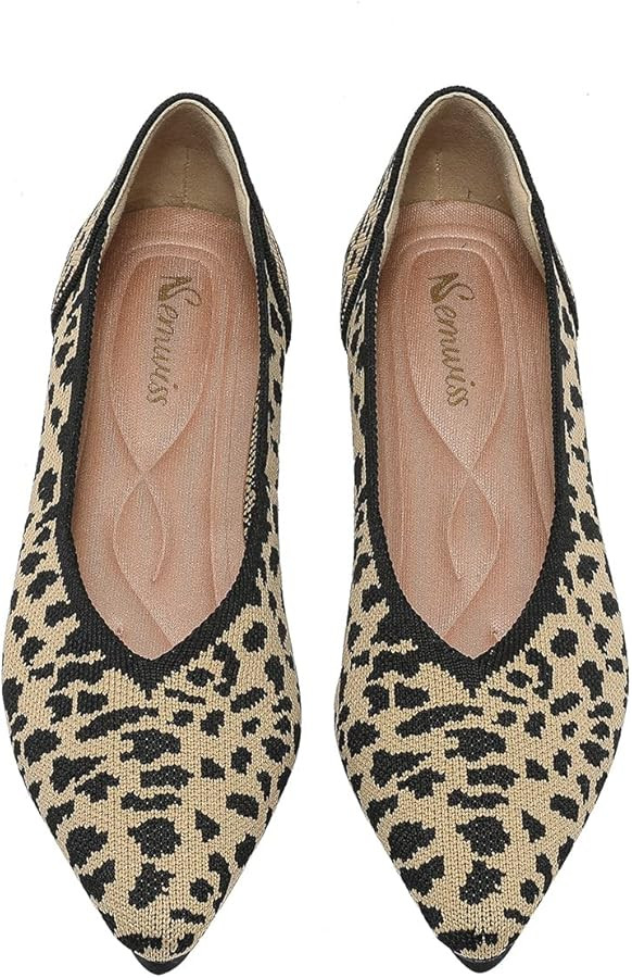 Semwiss Women's Ballet Flats Comfortable Casual Dressy Shoes,Work Flats Office Shoes Pointed Toe ... | Amazon (US)