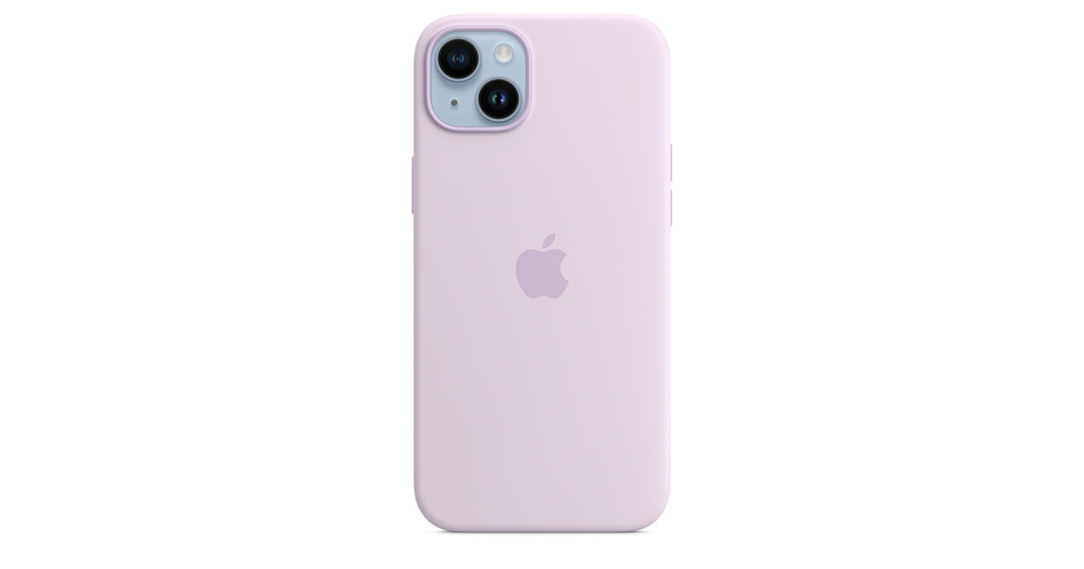 iPhone 14 Plus Silicone Case with MagSafe - Lilac | Apple (SG)