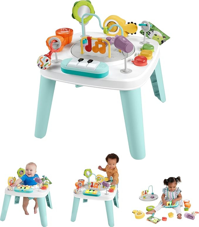 ​Fisher-Price Baby to Toddler Toy 3-in-1 Hit Wonder Activity Center & Play Table with Music Lig... | Amazon (US)