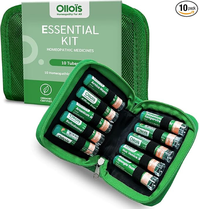 OLLOIS Essential Kit, 10 Organic, Lactose-Free, Vegan Homeopathic Remedies | Amazon (US)