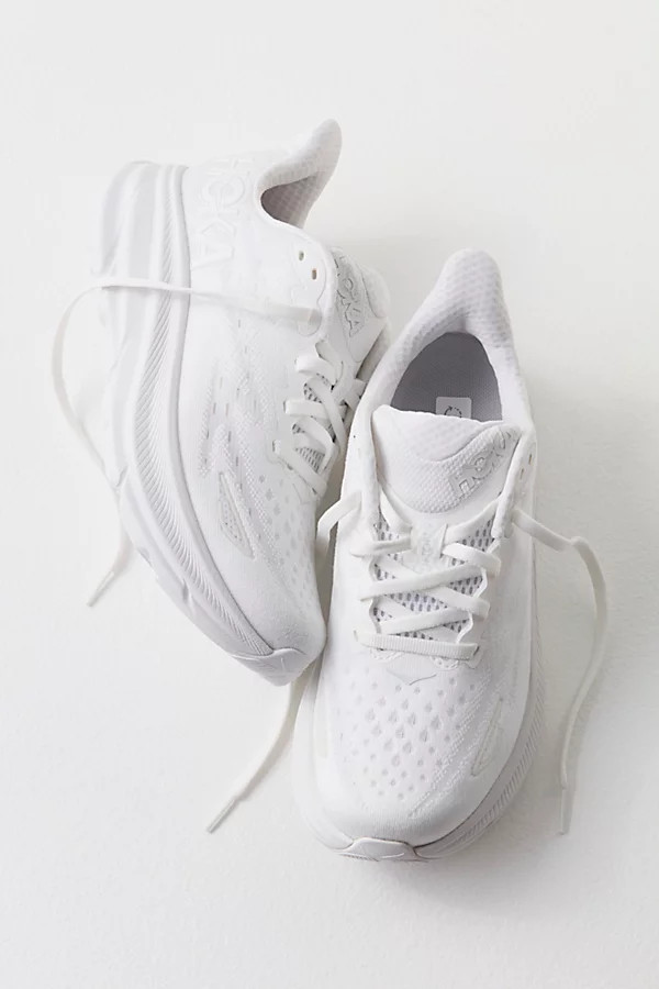 HOKA Clifton 9 Sneakers by HOKA at Free People, White / White, US 11 | Free People (Global - UK&FR Excluded)