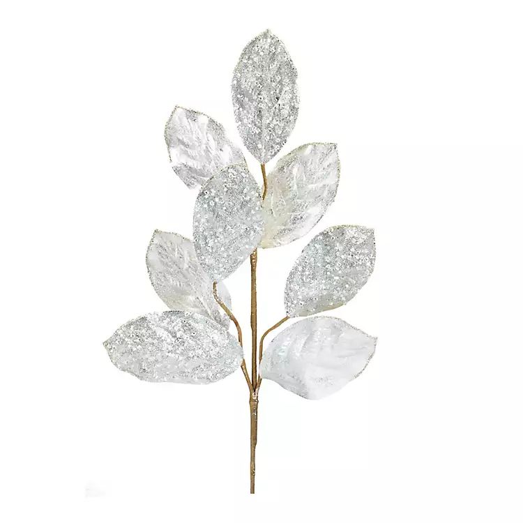 Silver Magnolia Leaf Sprays, Set of 6 | Kirkland's Home
