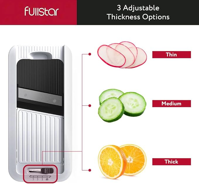 Fullstar All-in-1 Vegetable Chopper, Mandoline Slicer & Cheese Grater - French Fry Cutter & Veggi... | Amazon (US)