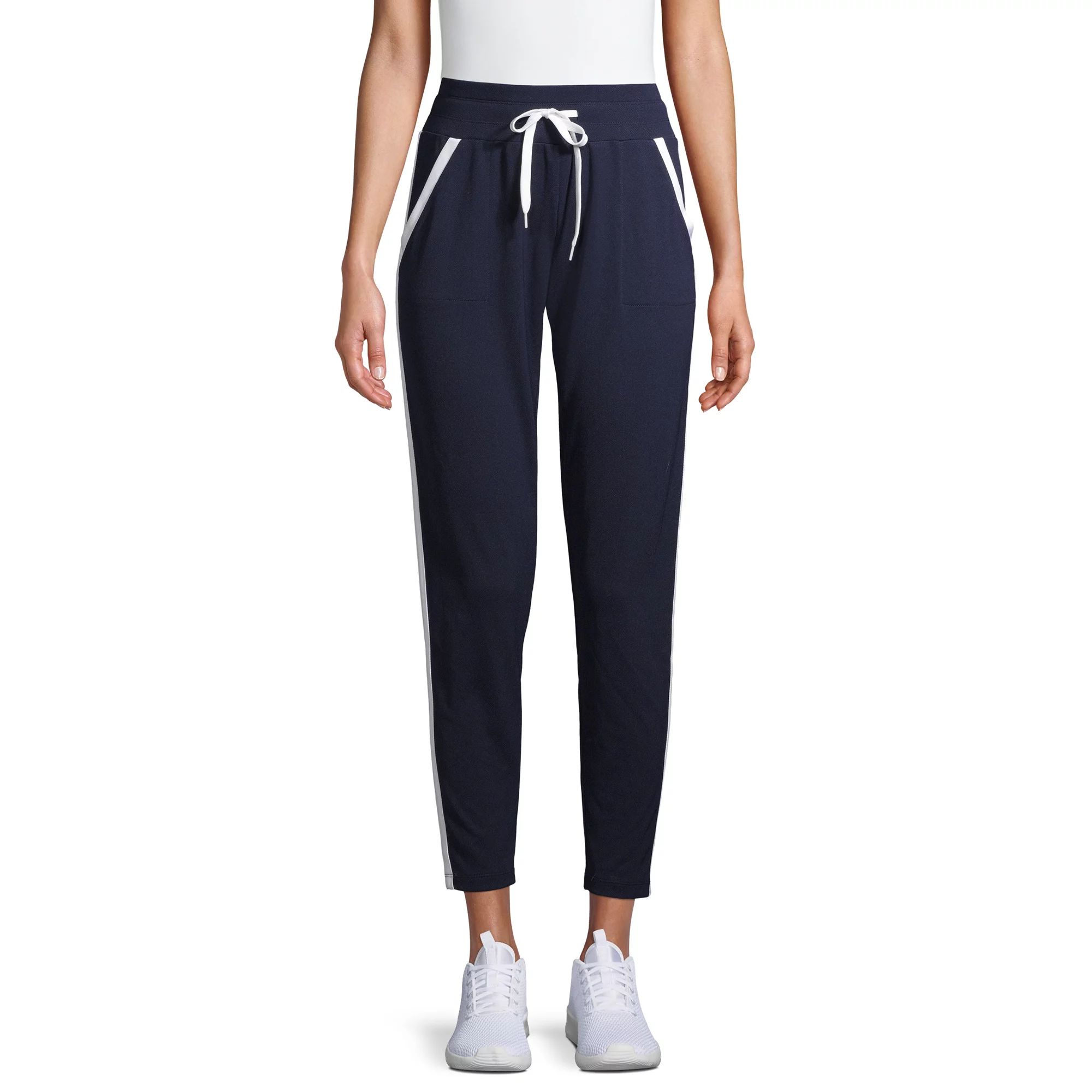 Athletic Works - Athletic Works Women's Athleisure Track Pants with Contrast Stripes - Walmart.co... | Walmart (US)