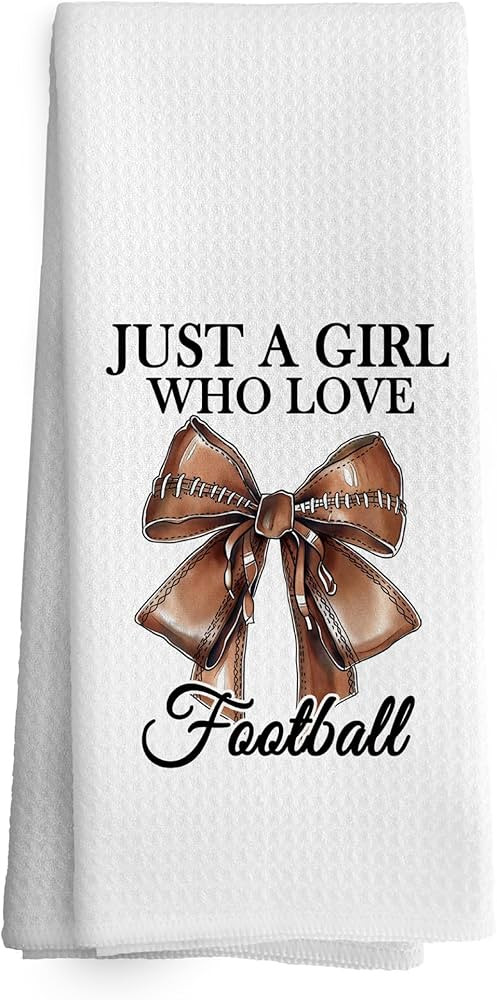 Coquette Football Kitchen Towels Decor, Football Bows Dish Towel 16x24 Inches, Holiday Party Spor... | Amazon (US)