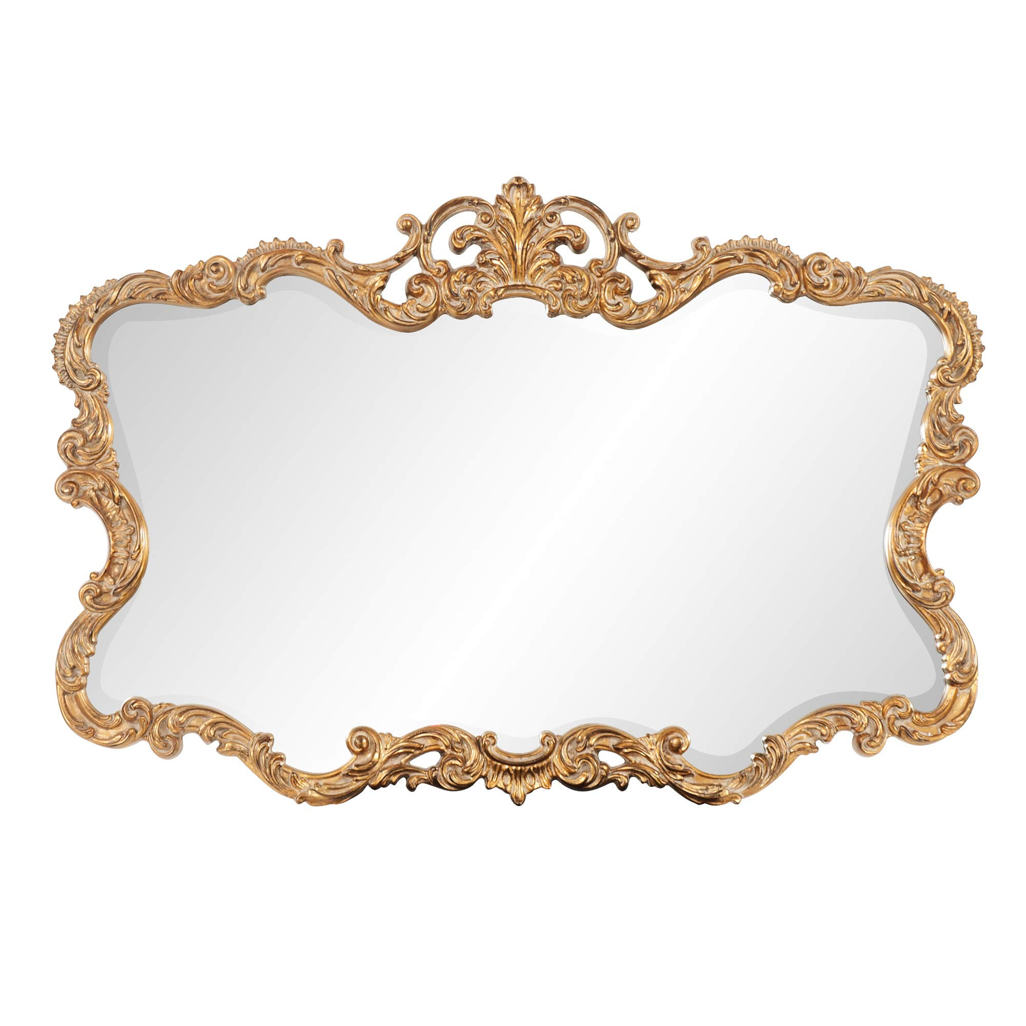 Howard Elliott Talida Mirror, Ornate Wall Focal Point, Resin Frame, Gold, 27 Inch x 38 Inch x 1 Inch | Amazon (US)
