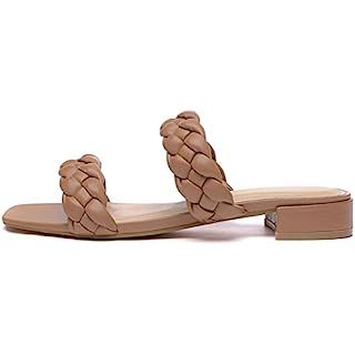 CUSHIONAIRE Women's Onyx braided Heel Sandal +Memory Foam Wide Widths Available | Amazon (US)