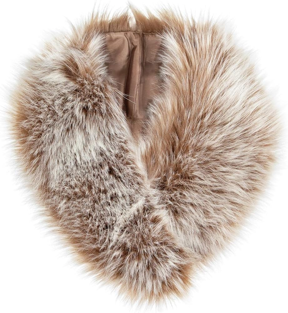 Futrzane Classic Collar - Detachable Faux Fur Scarfs for Women - Shawl for Coat | Amazon (US)