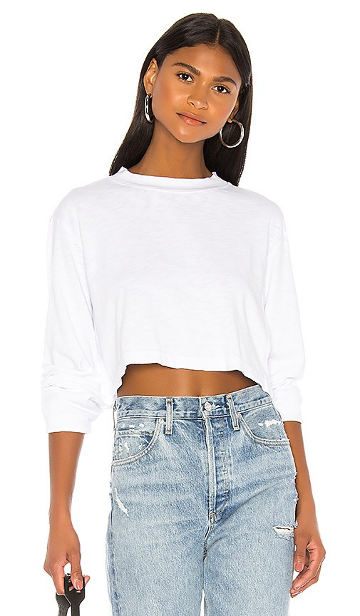 COTTON CITIZEN Tokyo Crop Shirt in White. - size M | Revolve Clothing (Global)