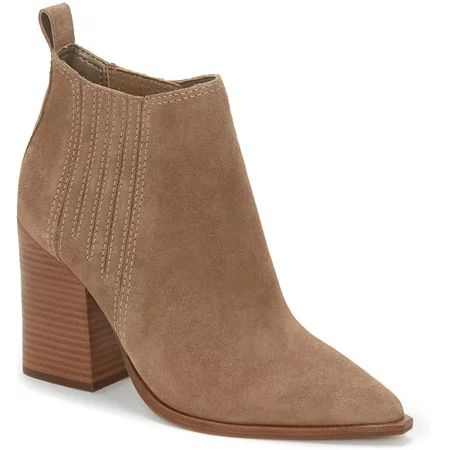 Vince Camuto Gabeena Suede Block Heel Western-inspired Style Ankle Booties TUSCAN TAUPE (9.5 TUSCAN  | Walmart (US)