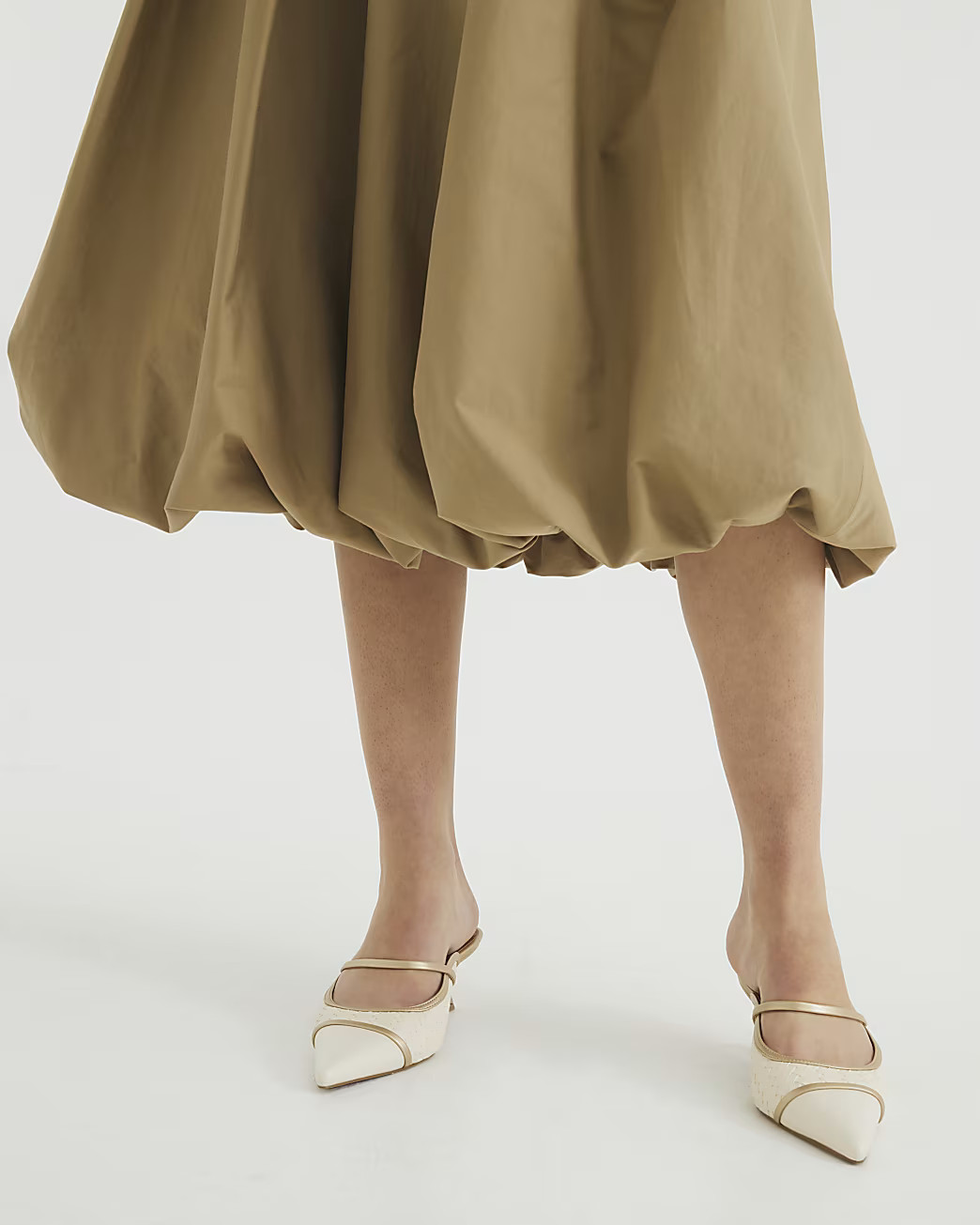 Cream Woven Ankle Strap Court Heels | River Island UK & IE