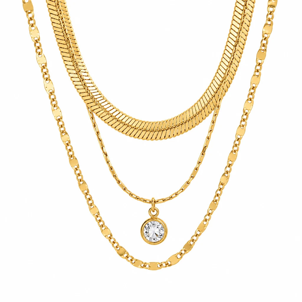 Roya Layered Chain Necklace | Ellie Vail Jewelry