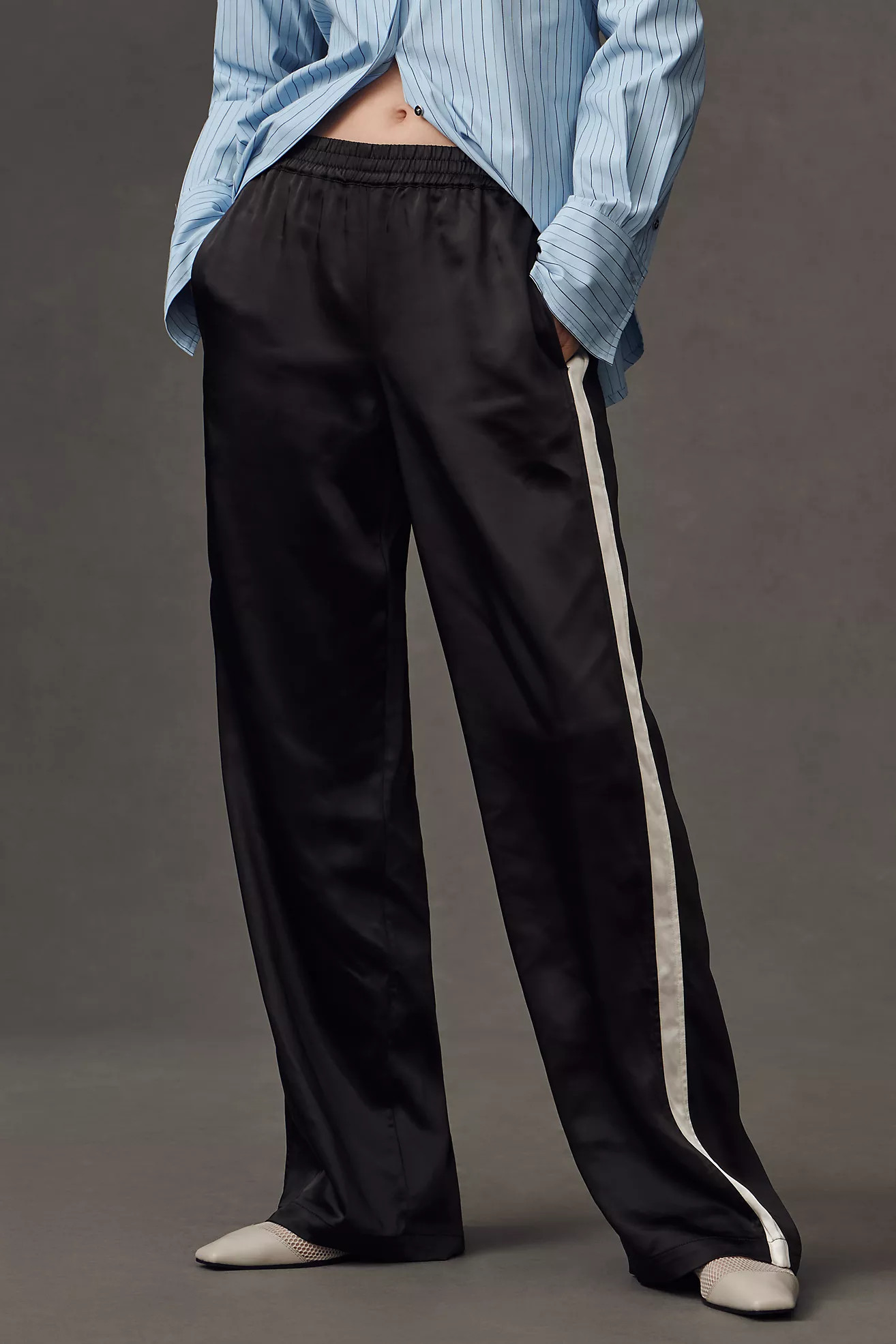 Sanctuary Satin Track Pants | Anthropologie (US)