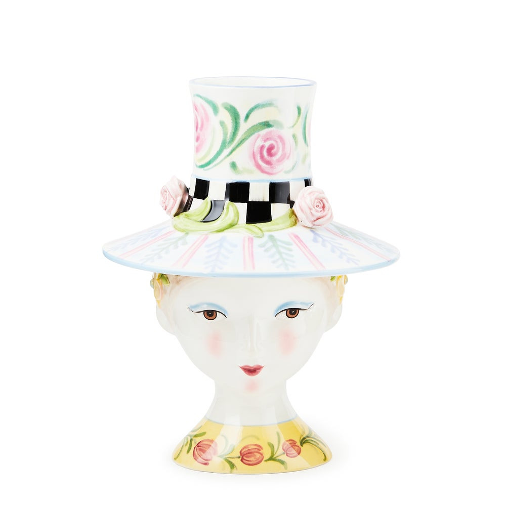 Rosy Meadow Lady Rose Lidded Vase | MacKenzie-Childs